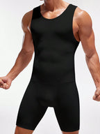 Men's High-Elasticity Wide Strap Body Shaping Romper