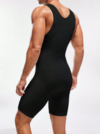 Men's High-Elasticity Wide Strap Body Shaping Romper