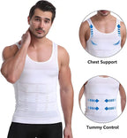 Men Compression Body Shaper Vest Seamless Slimming Tank Top Belly Control Waist Trainer Undershirt Shapewear