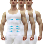 Men'S Compression Slimming Tank Top, Shaper Workout Shirt for Gym