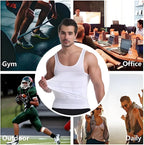 Men Compression Body Shaper Vest Seamless Slimming Tank Top Belly Control Waist Trainer Undershirt Shapewear