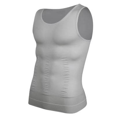 Men Compression Shirt for Body Shaper Slimming Vest Tight Tummy Underwear Tank Top