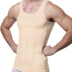 S-SHAPER Custom Men'S Body Shaping Shapewear Tank Tops Breathable Knitted Fitness Quick Dry Compression Sweat Vest