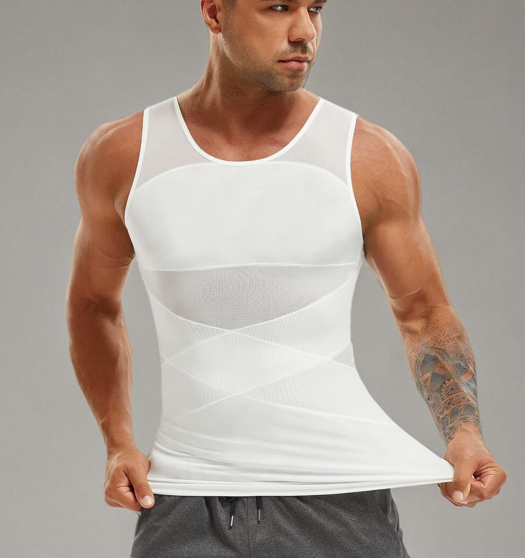 Compression Shirt for Men Slimming Undershirt Shapewear Tank Top
