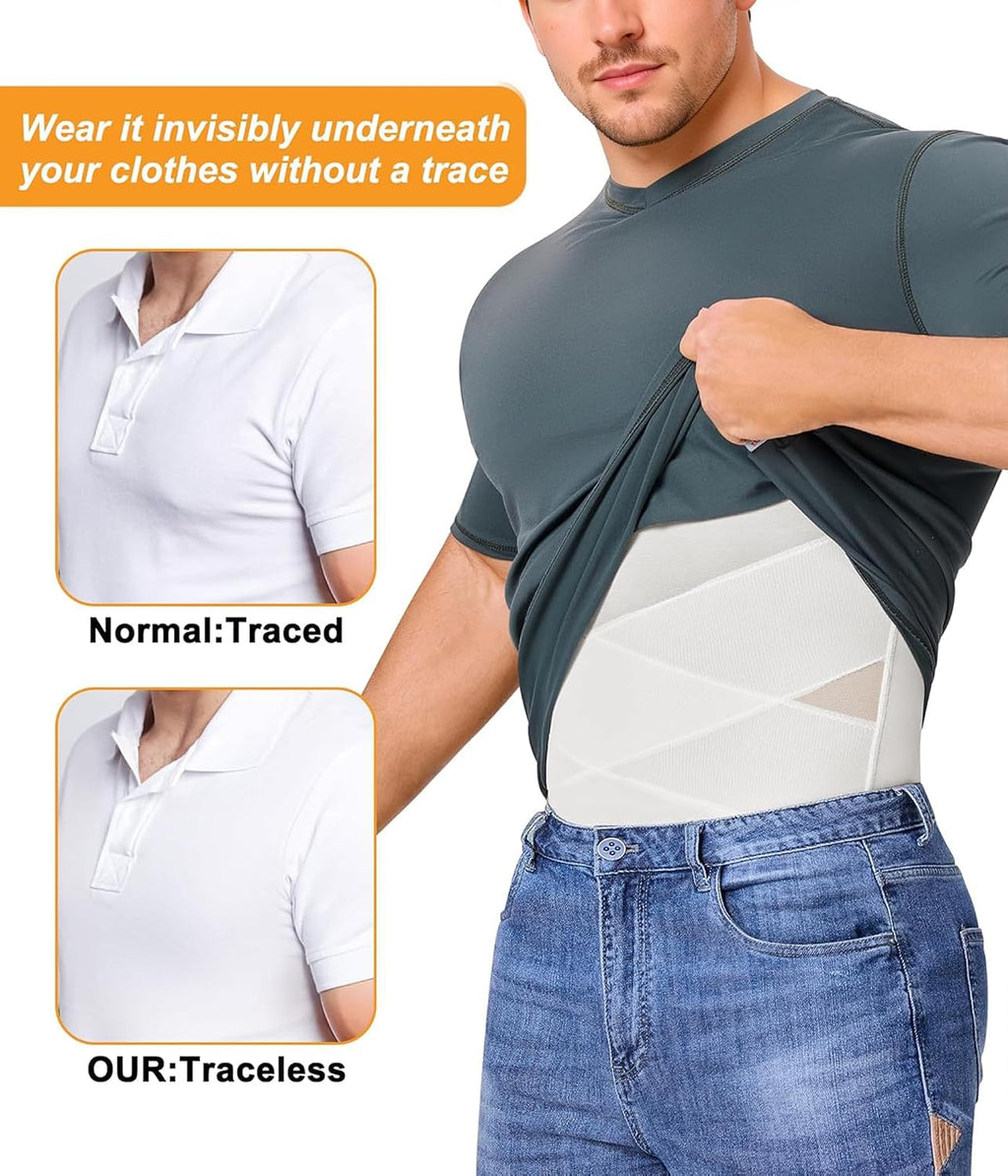 Compression Shirt for Men Slimming Undershirt Shapewear Tank Top