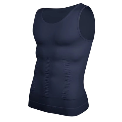 Men Compression Shirt for Body Shaper Slimming Vest Tight Tummy Underwear Tank Top