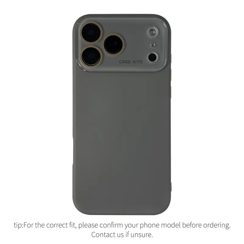 Burgundy High Quality Skin Feel Glass Lens Phone Case for Iphone 18 Pro Max 17 Air 17 Pro 17 16 15 14 13 12 Pro Max Shockproof Lens Protective Back Cover.Jn006